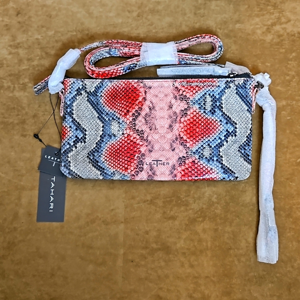 Tahari NWT Leather Clutch
